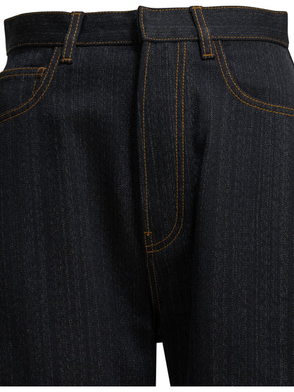 "Round" Wide-Leg Jeans Jeans