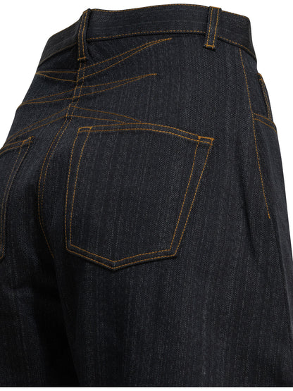 "Round" Wide-Leg Jeans Jeans