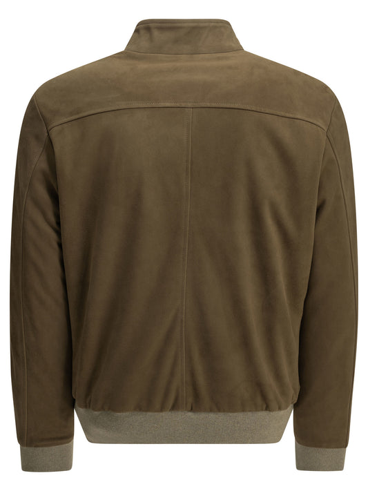 Padded suede bomber jacket Jackets and Coats