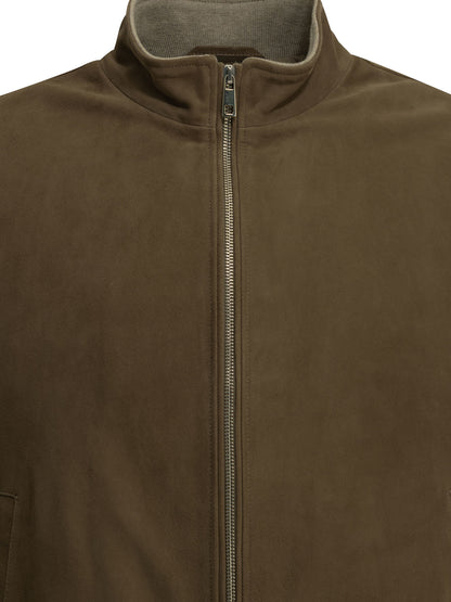 Padded suede bomber jacket Jackets and Coats