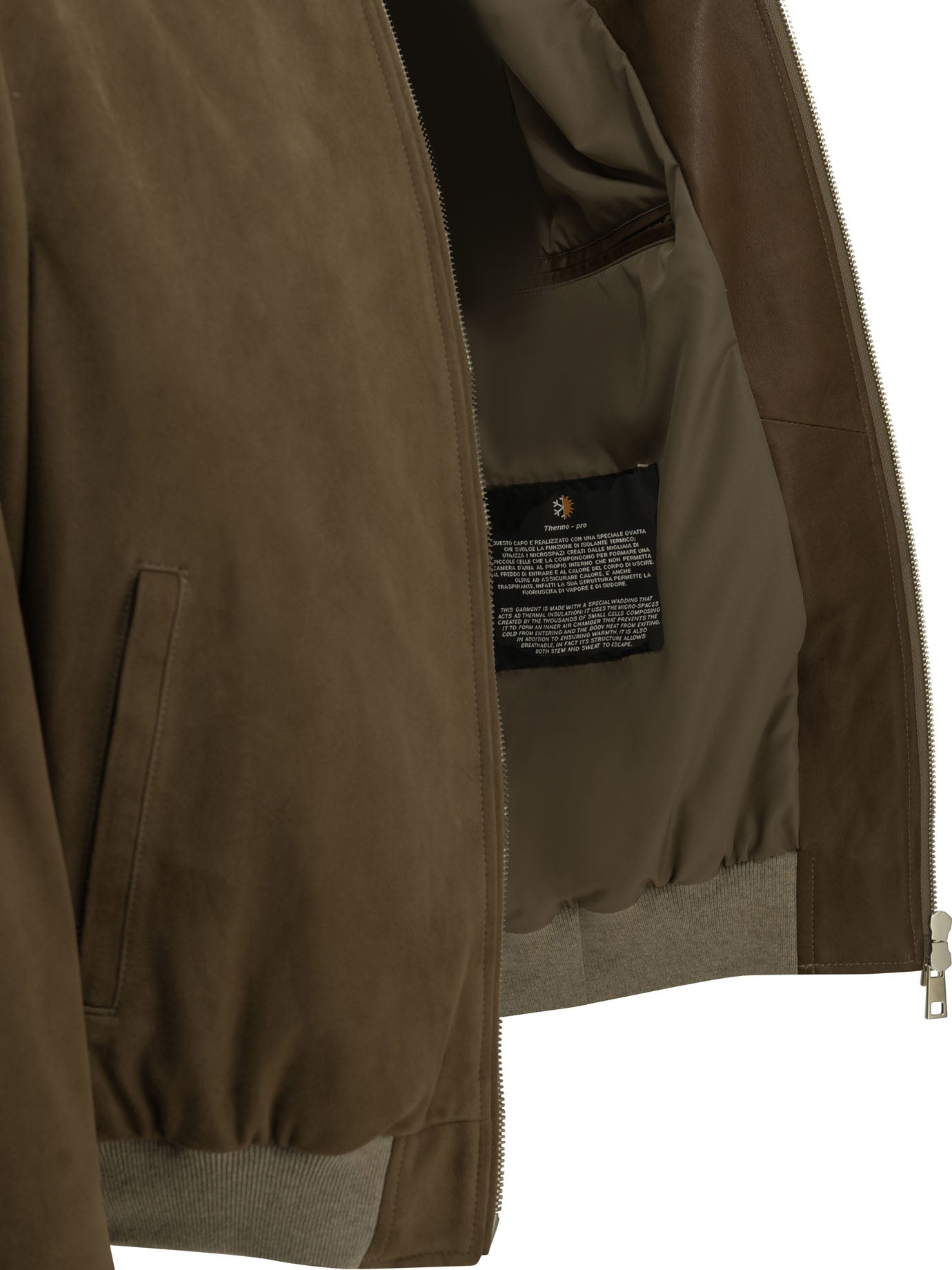 Padded suede bomber jacket Jackets and Coats