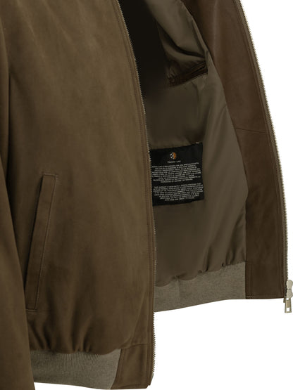 Padded suede bomber jacket Jackets and Coats