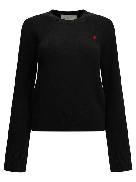 "Ami de Coeur" Crew-Neck Sweater Knitwear