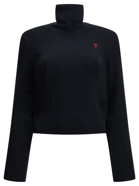 "Ami de Coeur" Turtleneck Sweater Knitwear