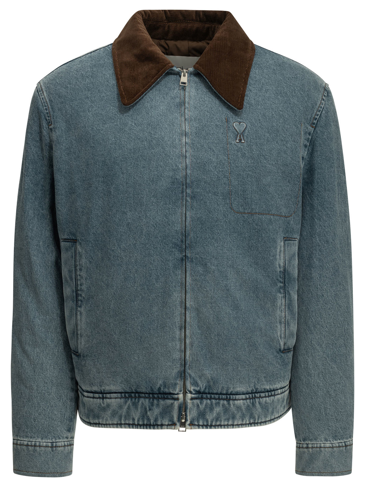 "Ami de Coeur" Denim Jacket Jackets and Coats