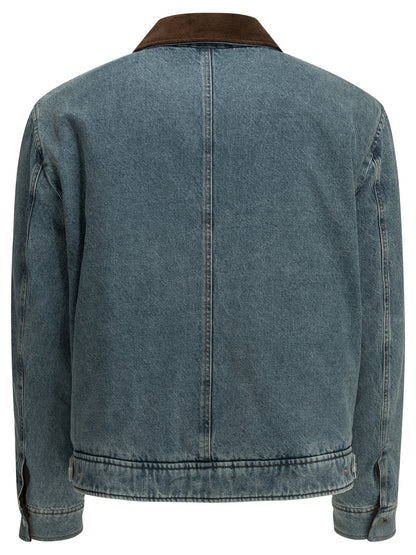 "Ami de Coeur" Denim Jacket Jackets and Coats