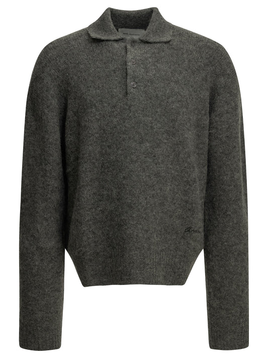 Polo Sweater with Logo Knitwear