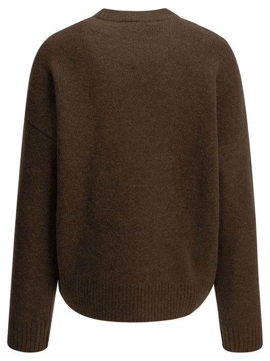 "Ami de Coeur" Crew-Neck Sweater Knitwear