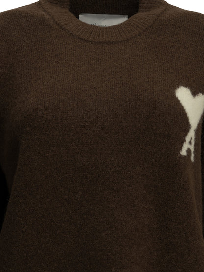 "Ami de Coeur" Crew-Neck Sweater Knitwear