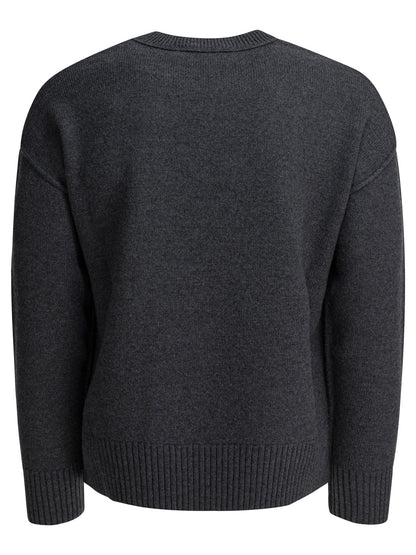 "Ami de Coeur" Crew-Neck Sweater Knitwear
