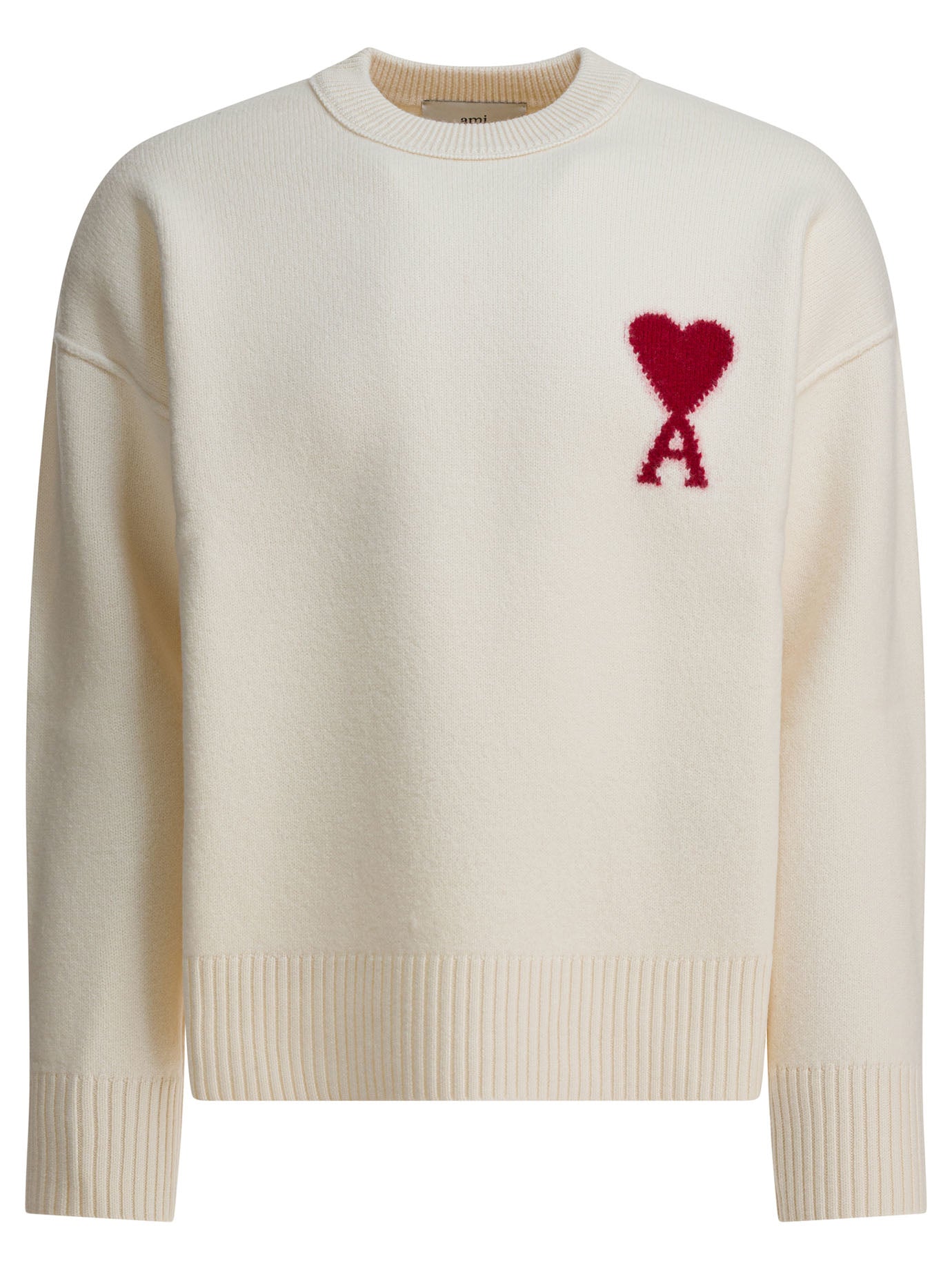 "Ami de Coeur" Crew-Neck Sweater Knitwear