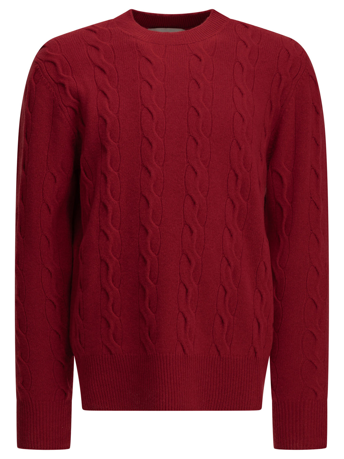 Crew-neck cable-knit sweater Knitwear