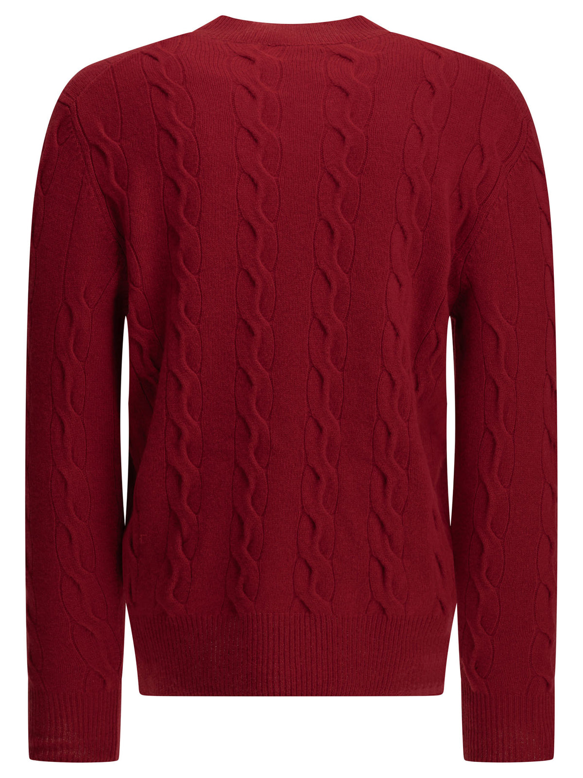 Crew-neck cable-knit sweater Knitwear