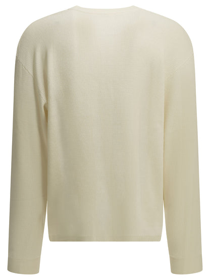 Henley T-shirt with a honeycomb pattern T-shirts