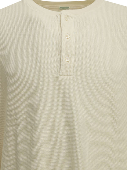 Henley T-shirt with a honeycomb pattern T-shirts