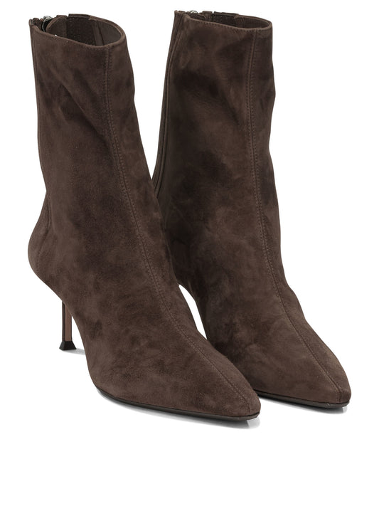 "Saint Honoré 65MM" Ankle Boots with Zipper Boots and Ankle Boots