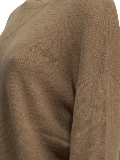 Crew-neck sweater with logo Knitwear