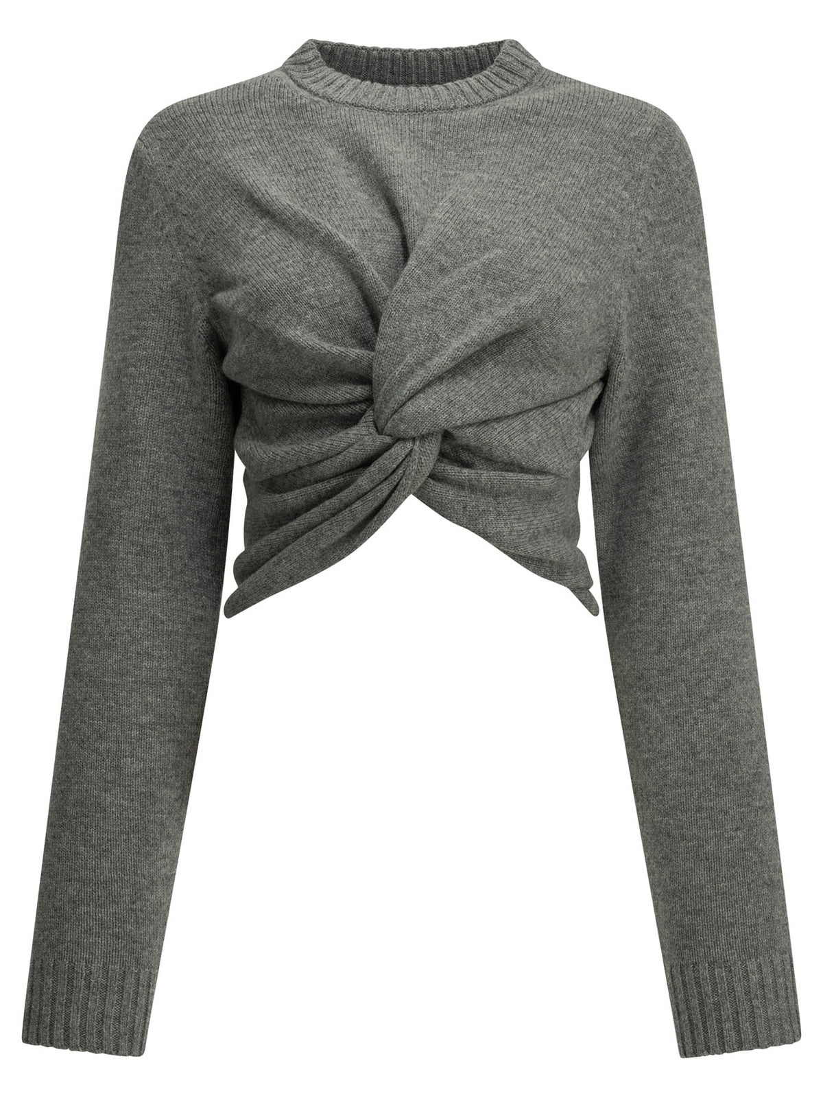 Cropped crew-neck sweater Knitwear