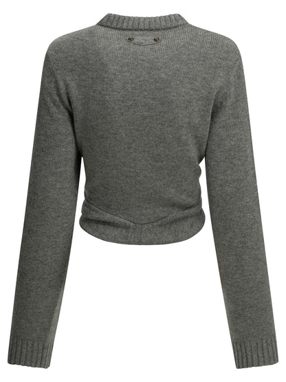 Cropped crew-neck sweater Knitwear