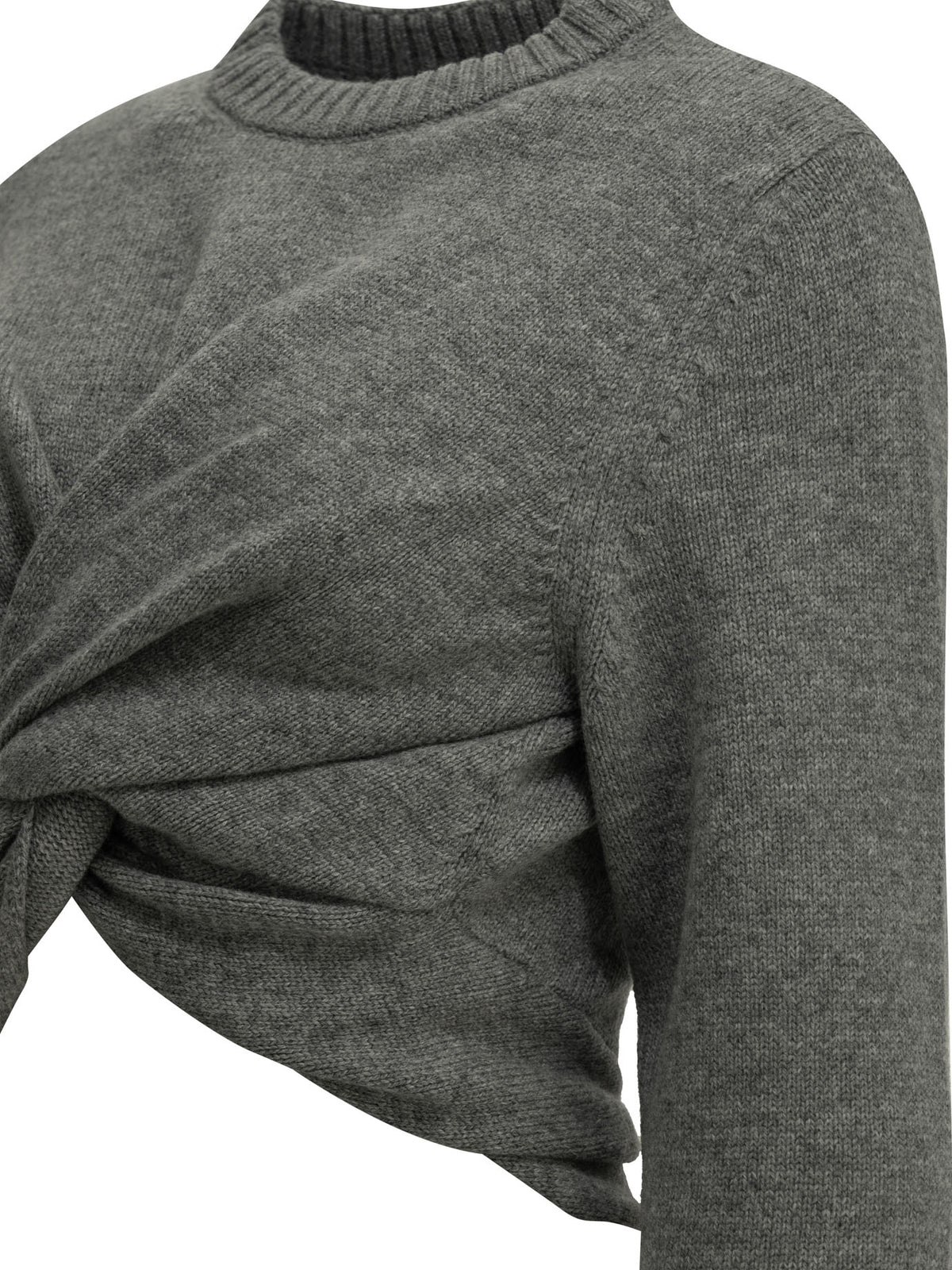 Cropped crew-neck sweater Knitwear