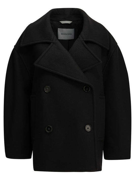 "Cocoon" Short Coat Jackets and Coats
