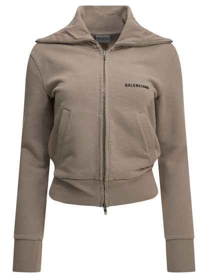 Zip-up Sweatshirt with Logo Sweatshirts