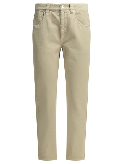 "Straight Shiny Bartck" Straight Leg Jeans Jeans