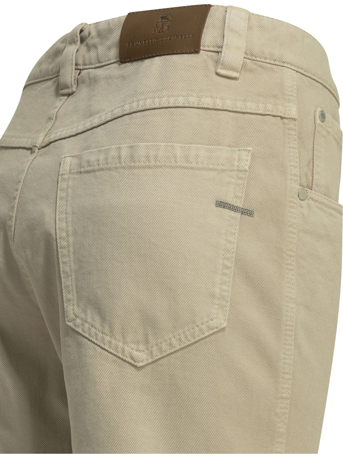 "Straight Shiny Bartck" Straight Leg Jeans Jeans