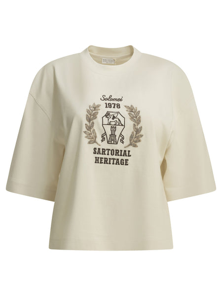 Crew-neck T-shirt with logo T-shirts