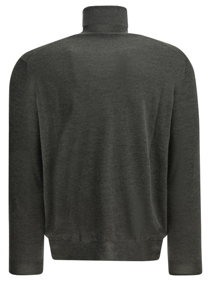 Cashmere and silk turtleneck sweater Knitwear