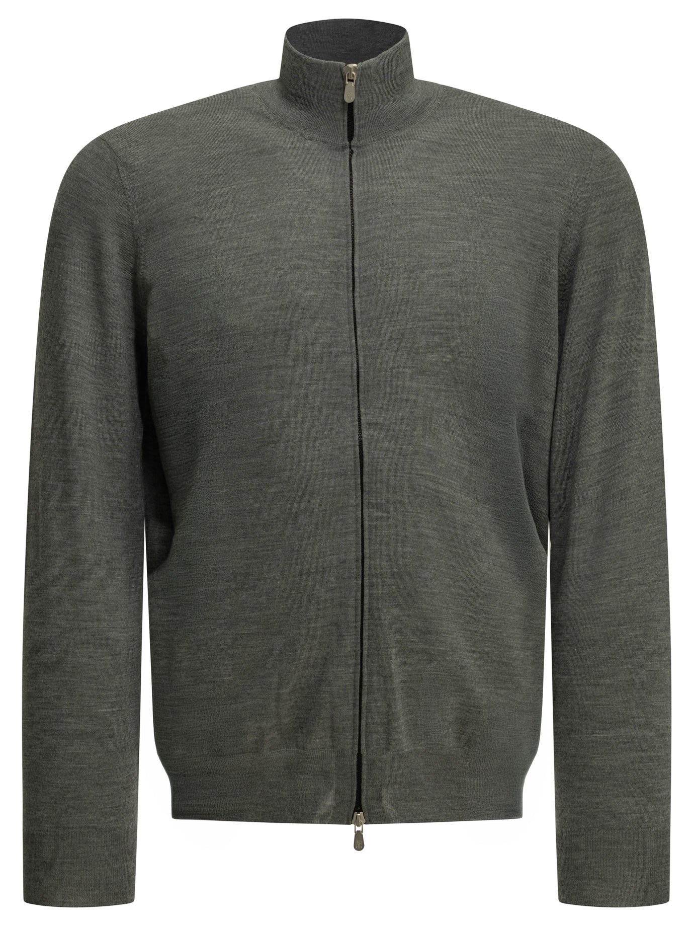 Zip-up sweater made of wool and cashmere Knitwear