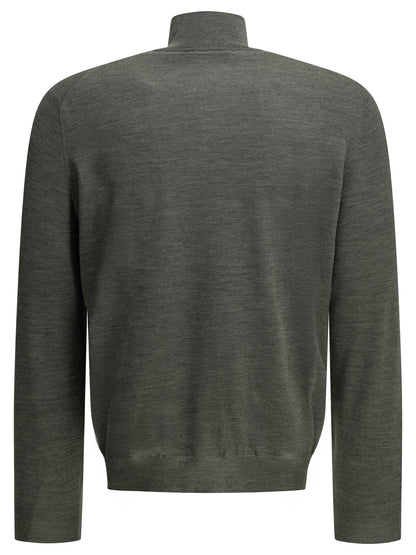 Zip-up sweater made of wool and cashmere Knitwear