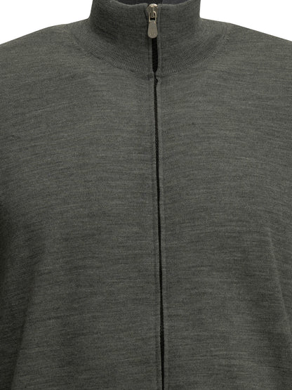 Zip-up sweater made of wool and cashmere Knitwear