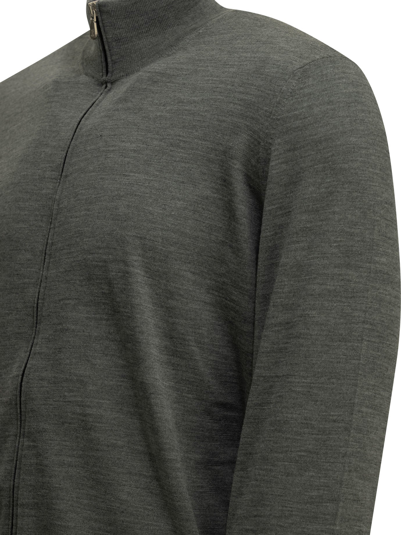 Zip-up sweater made of wool and cashmere Knitwear