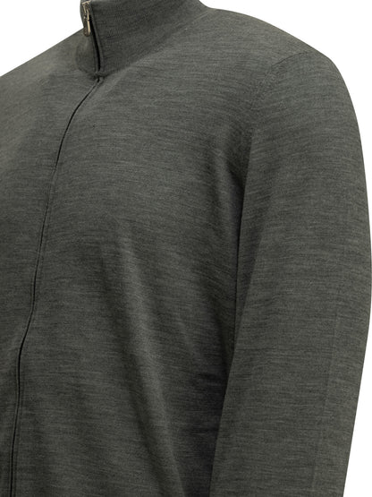 Zip-up sweater made of wool and cashmere Knitwear