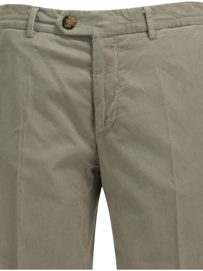 Tailored cotton velvet pants Trousers