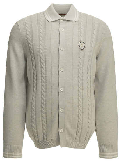 Cardigan with logo Knitwear