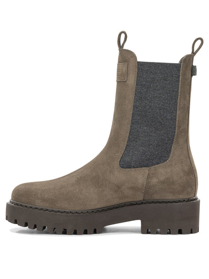 Suede pull-on ankle boots Boots and Ankle Boots