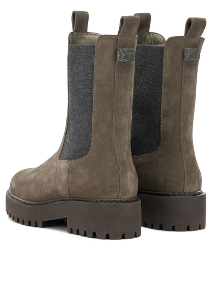 Suede pull-on ankle boots Boots and Ankle Boots