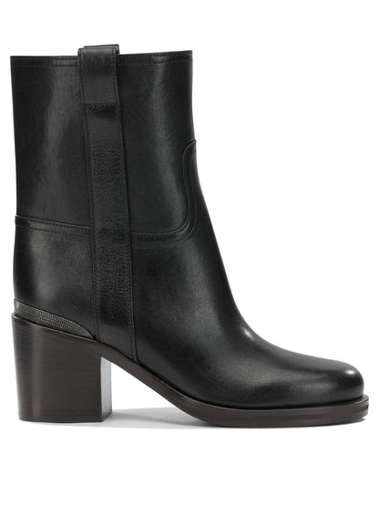 Leather pull-on ankle boots Boots and Ankle Boots