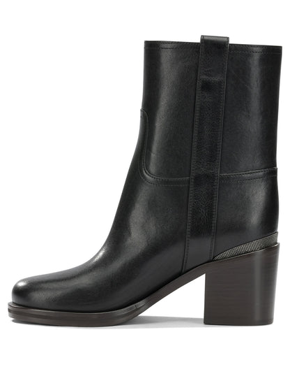 Leather pull-on ankle boots Boots and Ankle Boots