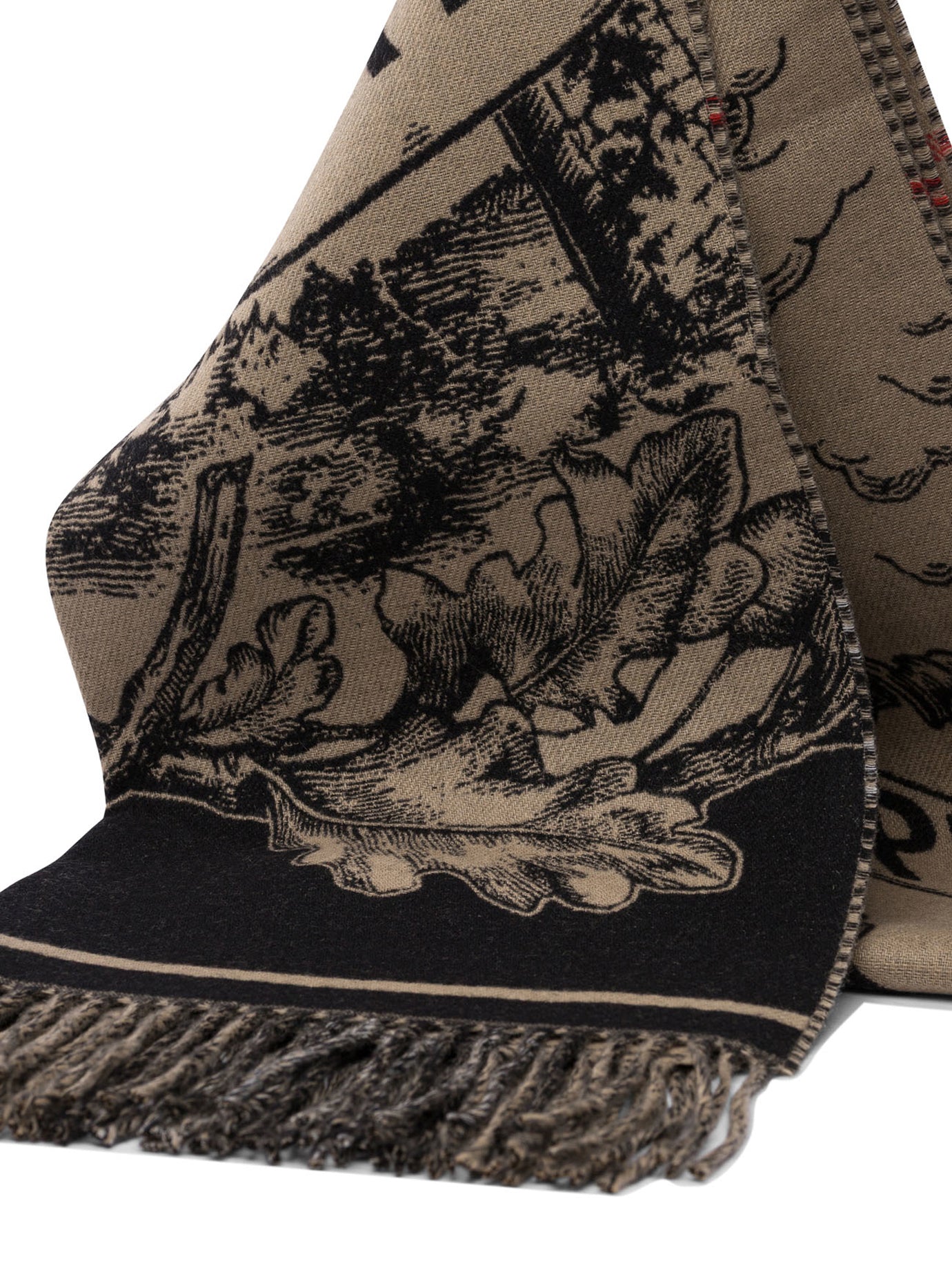 "Gallant Knight" Fringed Scarf Sciarpe & Foulard