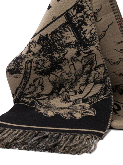 "Gallant Knight" Fringed Scarf Sciarpe & Foulard