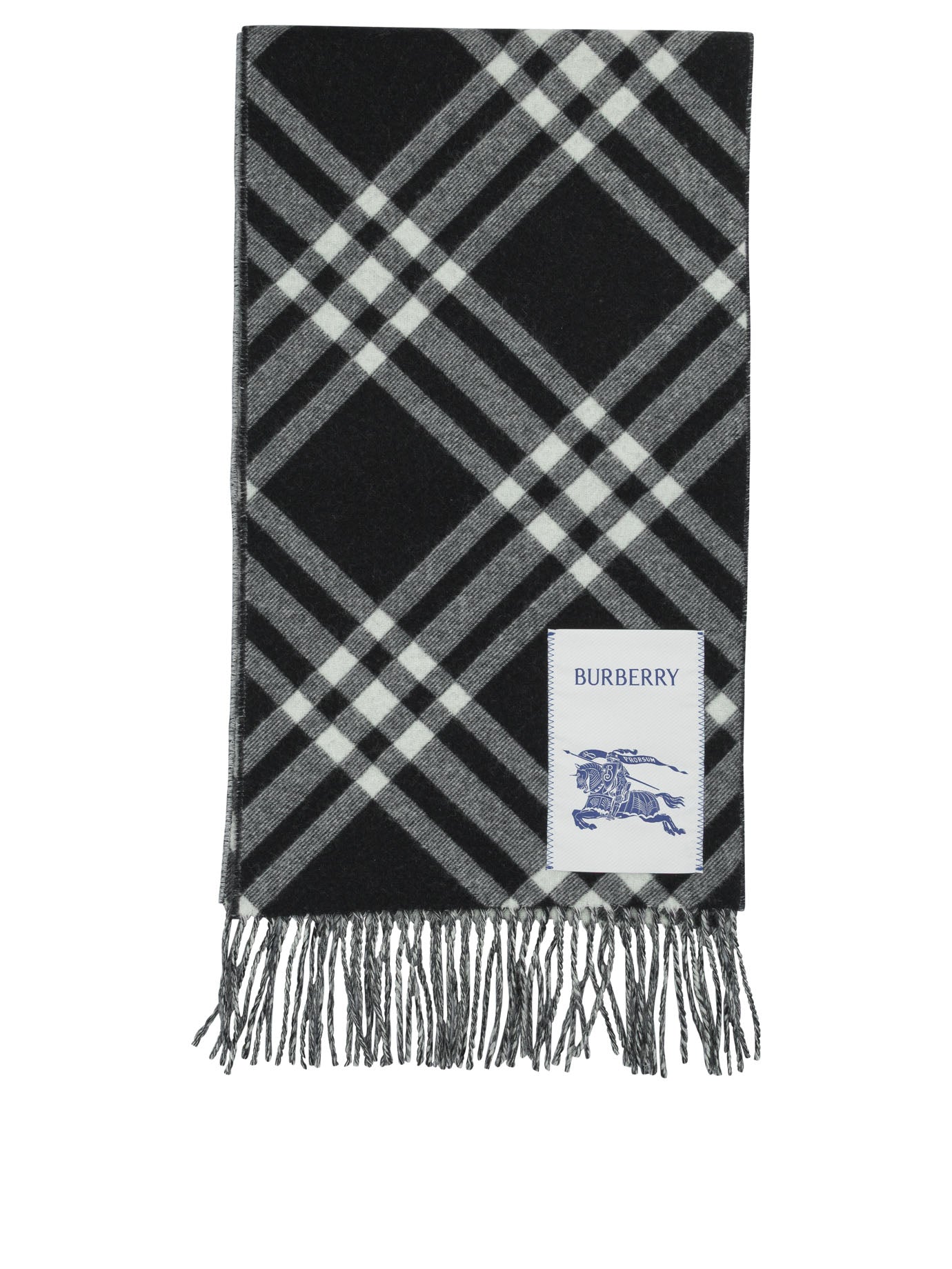 "Check" fringed scarf Sciarpe & Foulard