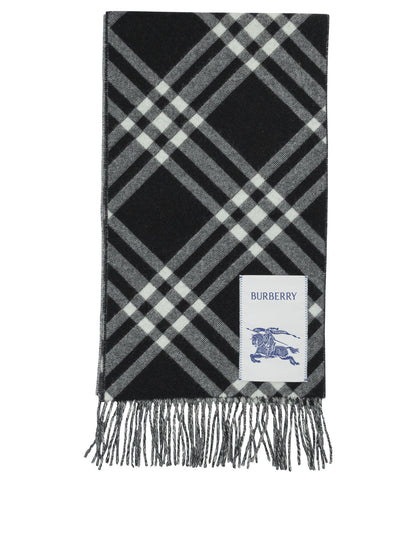 "Check" fringed scarf Sciarpe & Foulard