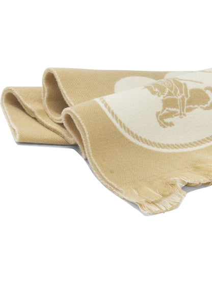 "EKD" fringed scarf Sciarpe & Foulard