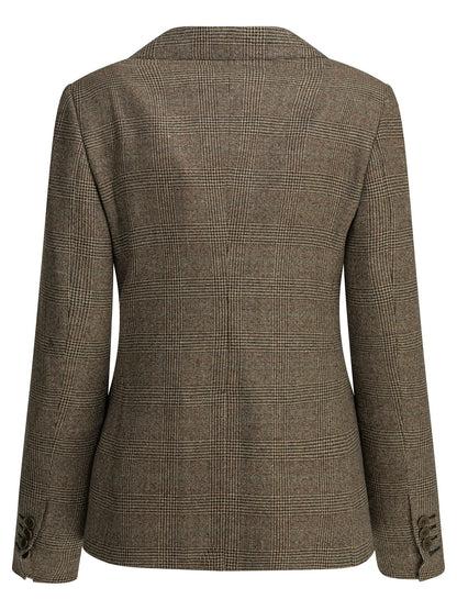 Wool-and-linen-blend blazer Jackets and Coats