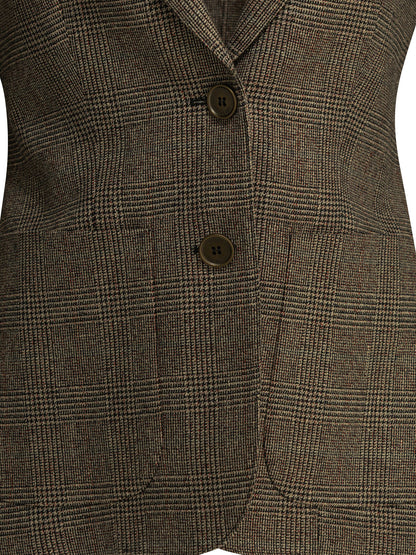 Wool-and-linen-blend blazer Jackets and Coats