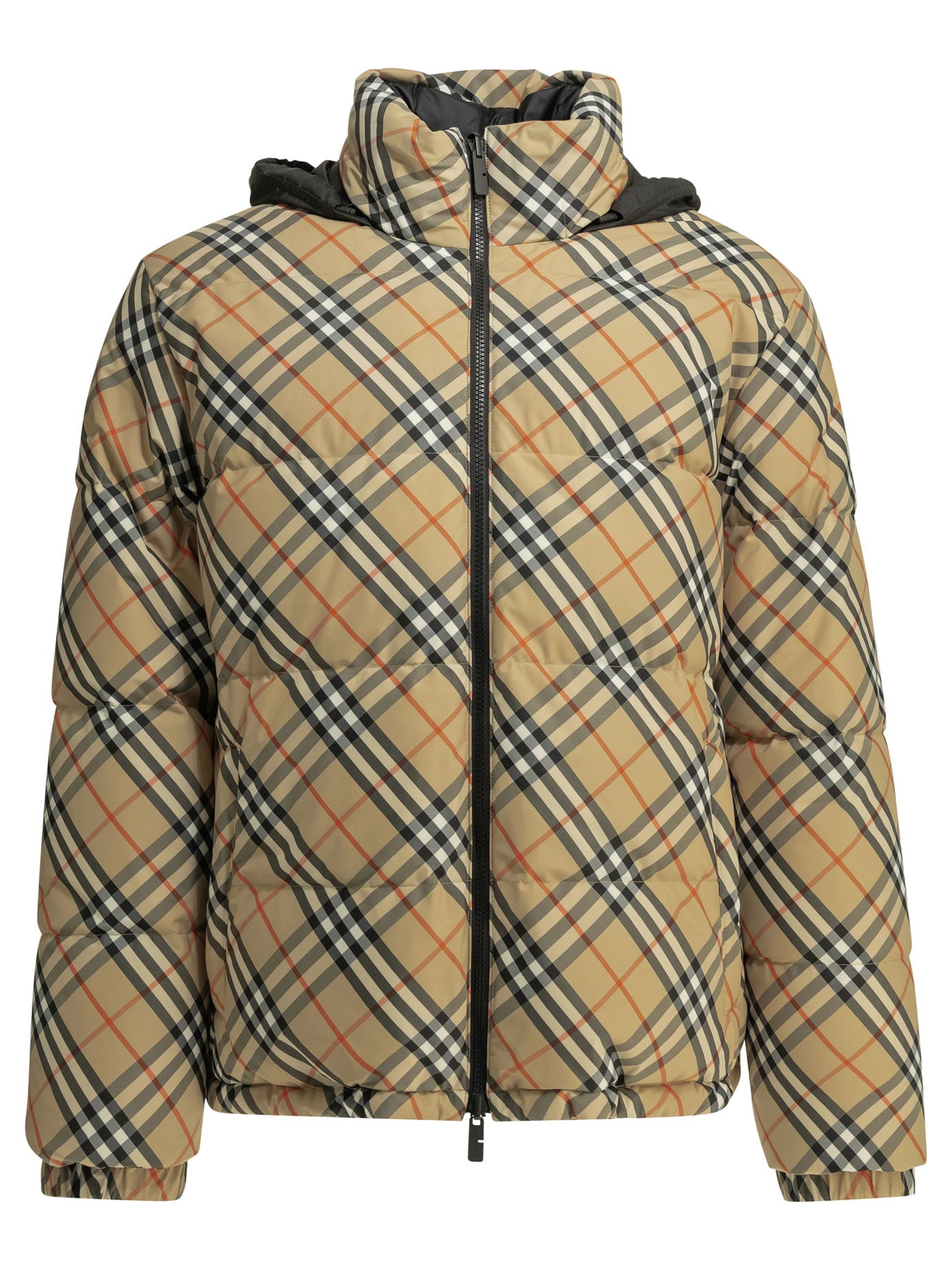 "Snowdon Check Reversible" Short Down Jacket Jackets and Coats