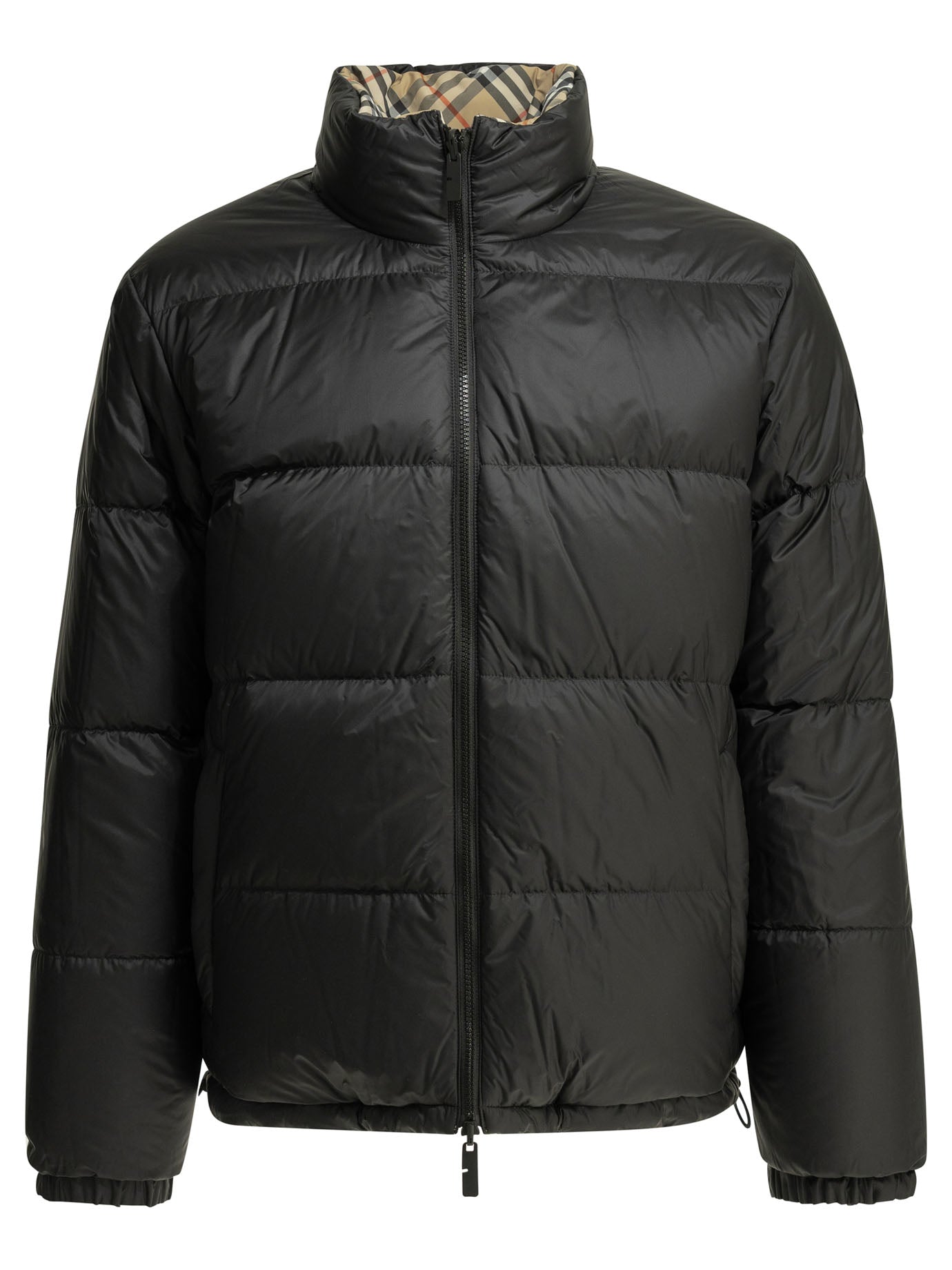 "Snowdon Check Reversible" Short Down Jacket Jackets and Coats